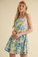 EXCLUSIVE PRINT RUFFLED DROP WAIST MINI DRESS