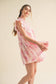 FLUTTER SLEEVE BABYDOLL MINI DRESS