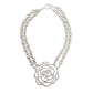 Pearl with Flower Pendant Necklace