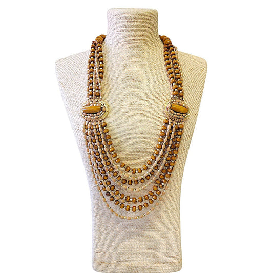 Multi-Strand Beaded Necklace