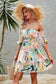 Off Shoulder Short Sleeve High Waist A Line Dress