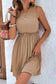 SLEEVELESS LACE KNITTED RESORT DRESS