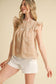 EYELET LACE TRIM TOP