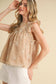 EYELET LACE TRIM TOP