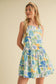 EXCLUSIVE PRINT RUFFLED DROP WAIST MINI DRESS