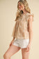 EYELET LACE TRIM TOP