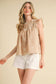 EYELET LACE TRIM TOP